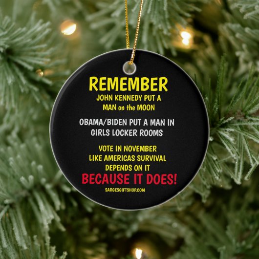 HERINNEREN AAN DE STEMMING KERAMISCH ORNAMENT (Boom)