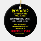 HERINNEREN AAN DE STEMMING KERAMISCH ORNAMENT (Voorkant)