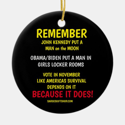 HERINNEREN AAN DE STEMMING KERAMISCH ORNAMENT (Voorkant)