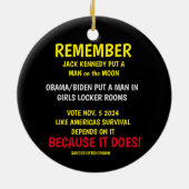 HERINNEREN AAN DE STEMMING KERAMISCH ORNAMENT (Achterkant)