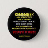 HERINNEREN AAN DE STEMMING RONDE BUTTON 5,7 CM (Voorkant)