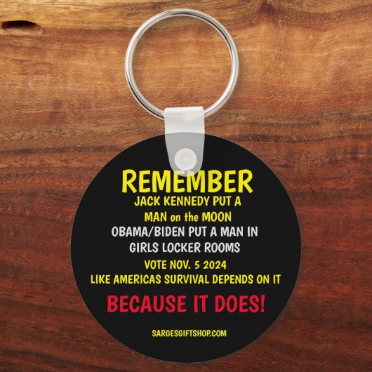 HERINNEREN AAN DE STEMMING SLEUTELHANGER (Achterkant)