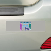 HERINNEREN AAN Gedallen politieagenten Bumpersticker (Op auto)