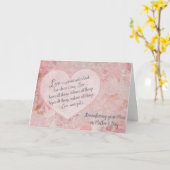 Herinneren aan je moeder op de Moederdag-Schrift Kaart (Gele Bloem)