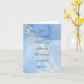 Herinneren aan je problemen wie God Inspirerend is Kaart (Gele Bloem)