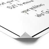 Herinneren aan je problemen wie God Inspirerend is Poster (Hoek)