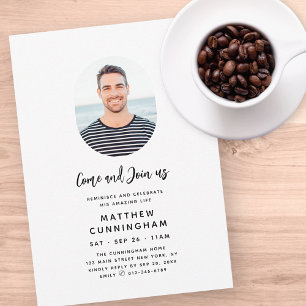 Herinneren en vieren Memorial Moderne Foto Kaart