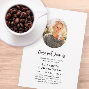 Herinneren en vieren Memorial Moderne Foto Kaart