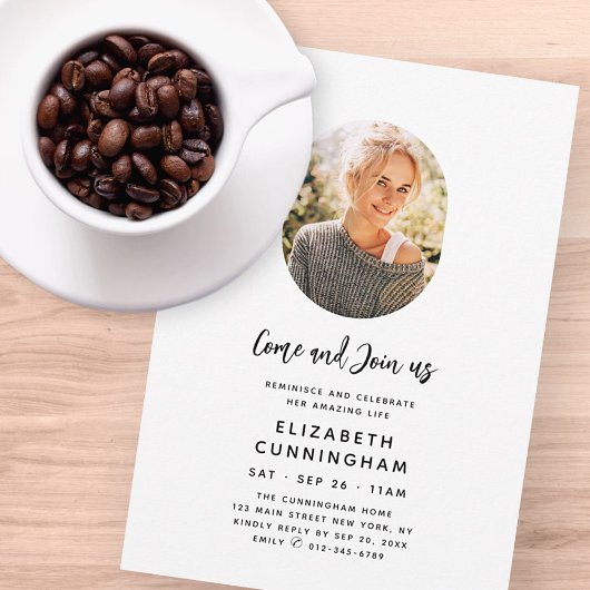 Herinneren en vieren Memorial Moderne Foto Kaart