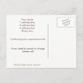 Herinnerend ooi: Herinneringskaarten Aankondigingskaart (Achterkant)