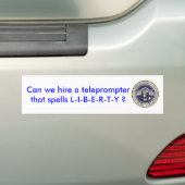 herinnerer, kunnen we een teleprompter inhuren die bumpersticker (Op auto)