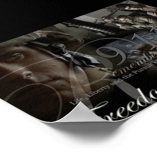 Herinnering 11 september Poster (Hoek)