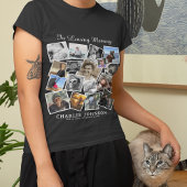 Herinnering 17 Foto Collage Funeral Memorial T-shirt