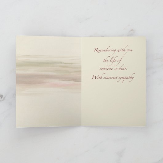 Herinnering 1e sterfdag van broer  kaart (Binnen)