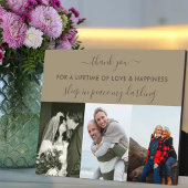 Herinnering 3 Foto Collage Beige Brown Aangepast Fotoplaat