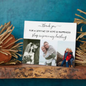 Herinnering 3 Foto Collage Wit Aanpasbaar Fotoplaat (Zijkant)