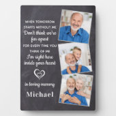 Herinnering 3 Foto Familie Loss Memorial Fotoplaat (voorkant)