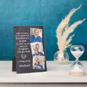 Herinnering 3 Foto Familie Loss Memorial Fotoplaat (Zijkant)