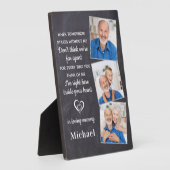 Herinnering 3 Foto Familie Verdriet Herdenking Fotoplaat (Zijkant)