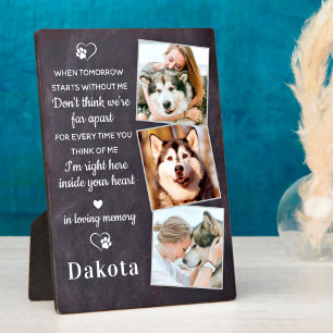 Herinnering 3 Foto Huisdier Verlies Cadeau Hond He Fotoplaat