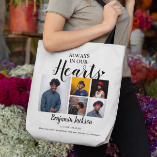 Herinnering 6 Persoonlijke Foto-herdenkingscadeau Tote Bag