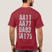 Herinnering 9/11 - dubbelzijdig t-shirt (Achterkant)