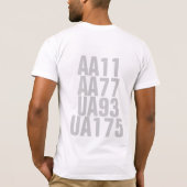 Herinnering 9/11 - dubbelzijdig t-shirt (Achterkant)