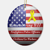 Herinnering 9-11 keramisch ornament (Links)