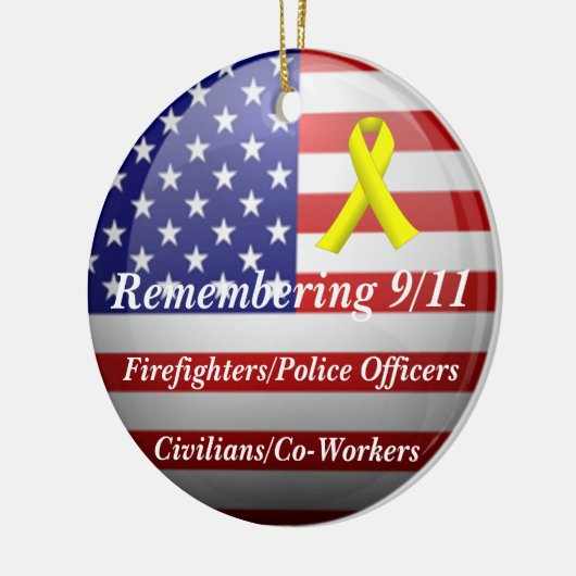 Herinnering 9-11 keramisch ornament (Links)