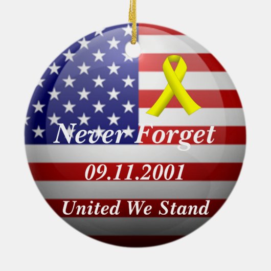 Herinnering 9-11 keramisch ornament (Achterkant)