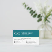 Herinnering aan afspraak bij optometrist visitekaartje (Staand voorkant)
