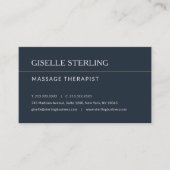 Herinnering aan afspraak voor massagetherapeut visitekaartje (Voorkant)
