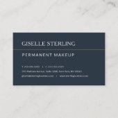 Herinnering aan afspraak voor permanente make-up afsprakenkaartje (Voorkant)