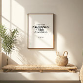 Herinnering aan Allah – Quran Quote Poster