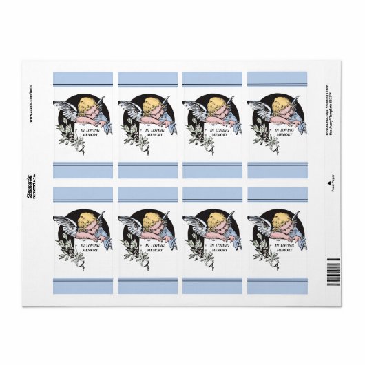 Herinnering aan Blu bij het liefhebben van Memory  Etiket (Full Sheet)