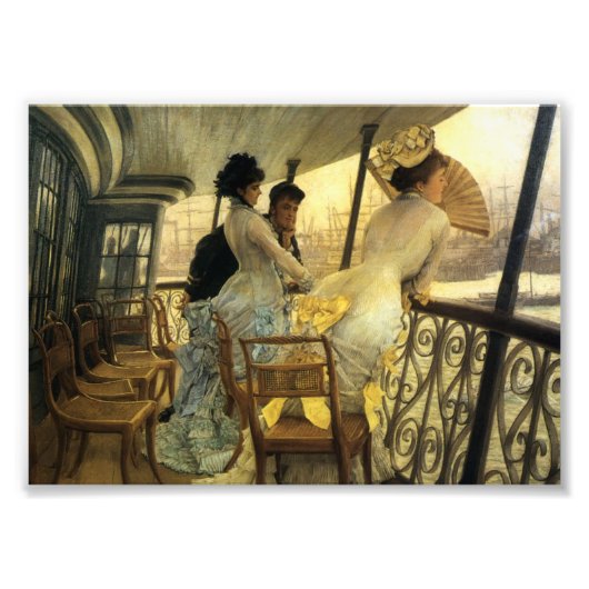 Herinnering aan de bal op het Scheepsbord Foto Afdruk (Voorkant)