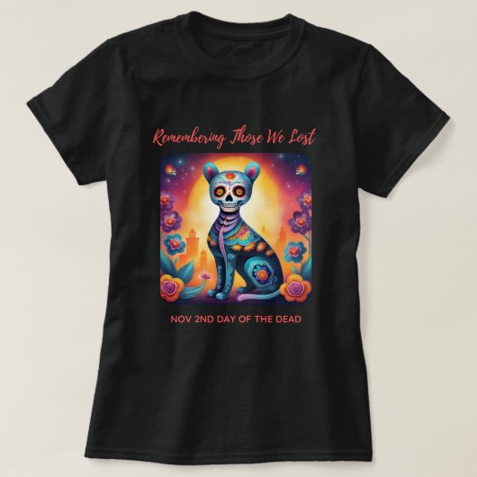Herinnering aan de dieren die we verloren t-shirt (Design voorkant)