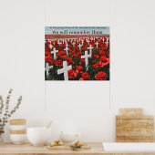 Herinnering aan de Fallen Service Heroes Poster (Keuken)