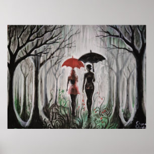 Herinnering aan de regen poster