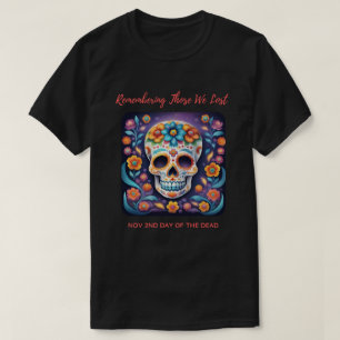 Herinnering aan degenen die we verloren kleurrijke t-shirt