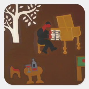 Herinnering aan die late middag... 2007 vierkante sticker
