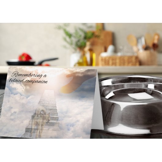 Herinnering aan een geliefde begeleidende hond ver kaart