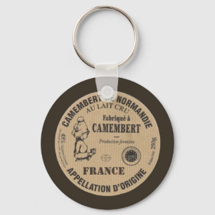 Herinnering aan Frankrijk: The Camember Sleutelhanger