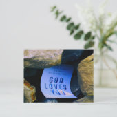 Herinnering aan God's liefde voor jou. Christelijk Briefkaart (Staand voorkant)