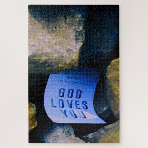Herinnering aan God's liefde voor jou. Christelijk Legpuzzel
