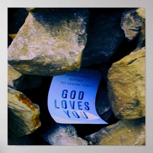 Herinnering aan God's liefde voor jou. Christelijk Poster (Voorkant)