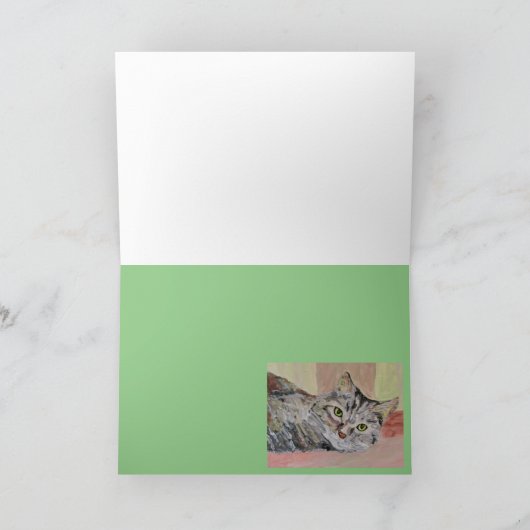 Herinnering aan Gretel Lou Wenskaart Bedankkaart (Binnen)