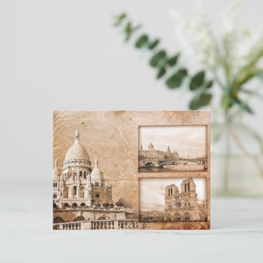  herinnering aan het Briefkaart van Parijs (Staand voorkant)