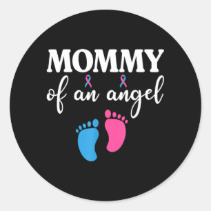 Herinnering aan het verlies van een engel-baby ronde sticker