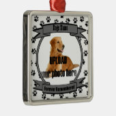 Herinnering aan je hond: nooit vergeten metalen ornament (Rechts)